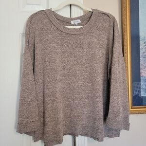 Petal Dew Brown Knit Top